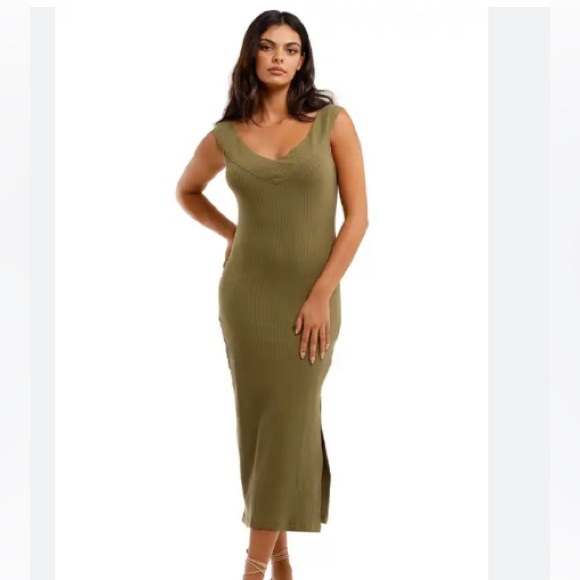 Spell Mazzy ribbed dress medium NWT - Picture 3 of 16